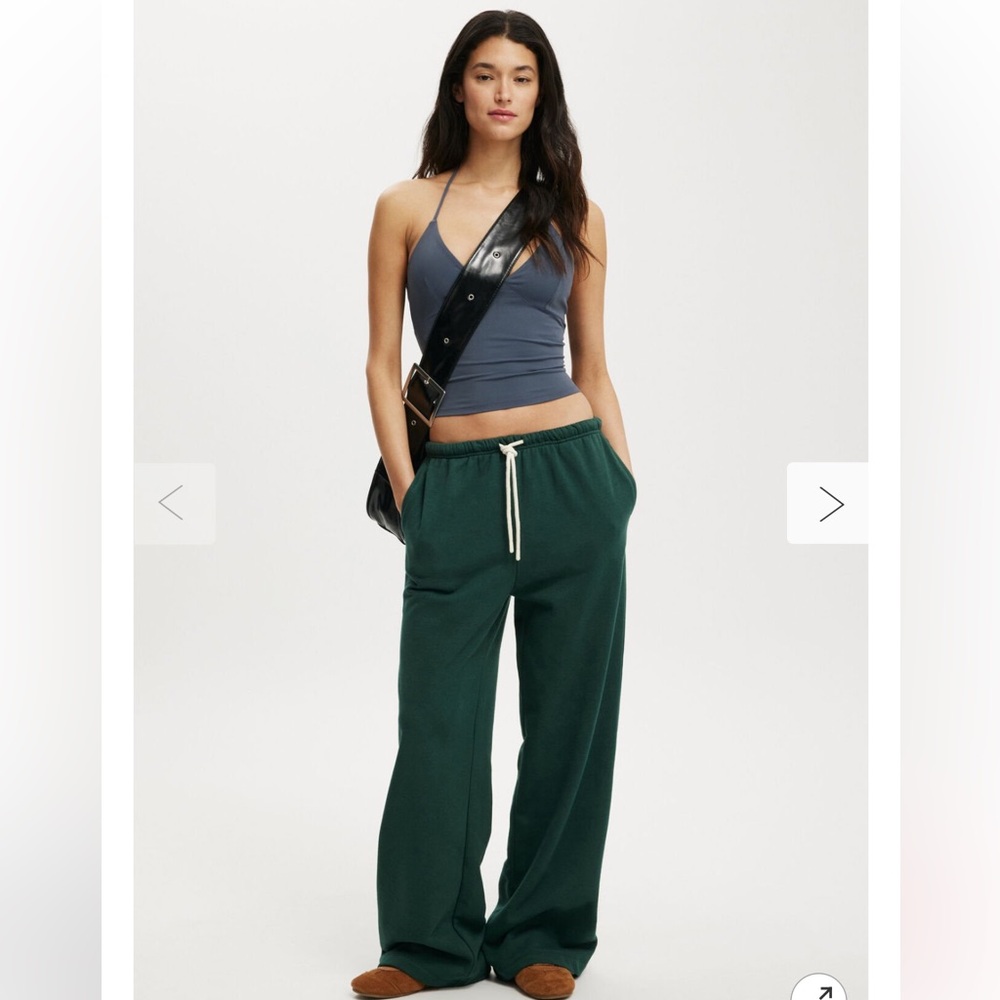 💚 Cotton On Dark Green Wide Leg Pants